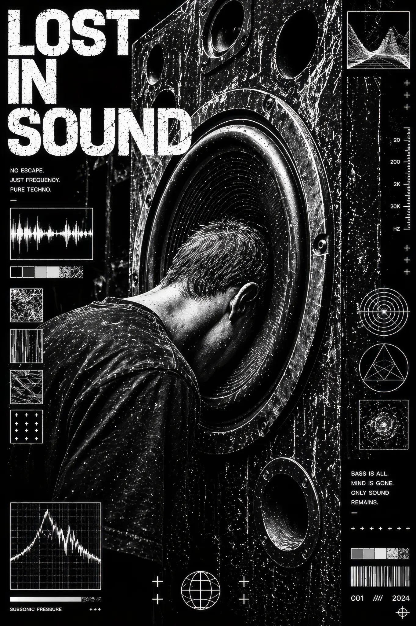 Lost In Sound — Speaker Head Tee